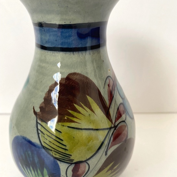 Ken Edwards Signed Tonala Art Pottery Vase Vintage 5 2/8"H - Picture 5 of 10